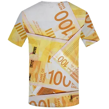 KYKU Pinigus, T-marškinėliai Vyrams, Izraelio Marškinėlius Spausdinti Harajuku Shirt Spausdinti Vintage marškinėliai 3d Gotikos Tshirts Atsitiktinis Vyrų Drabužiai.