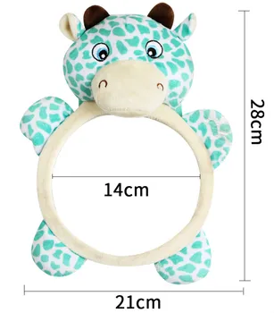 Kūdikio barškutis kūdikiui, automobilinė kėdutė įdaryti pliušinis žaislas gyvūnų Gerbiami veidrodis, galinio vaizdo kūdikių backseat žaislas naujagimių reikmenys 0~12 mėnesių