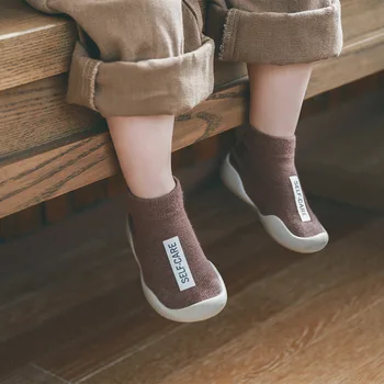 Kūdikio, vaikiška avalynė, neslidžia minkšto dugno kūdikių grindų kojines, batus, siekiant užkirsti kelią medvilnės berniukų ir mergaičių kojinės batai pavasarį, vasarą, rudenį