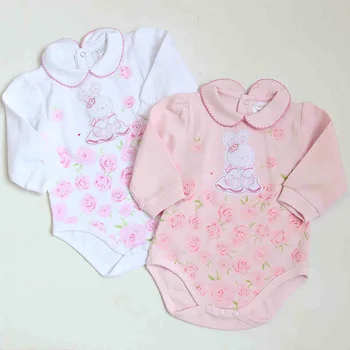 Kūdikių bodysuit baby girl drabužiai, pižamos vaikams drabužių pavasario rudens medvilnės triušis kūdikių apvalios kaklo, ilgomis rankovėmis, vaikiški drabužiai