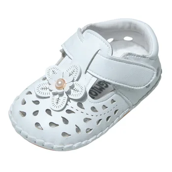 Kūdikių mergaitės, sandalai, batai, vasaros vaikų, kūdikių gėlių batai tuščiaviduriai minkštos odos sandalai vaikams, vaikiška avalynė mielas 0-1 metų