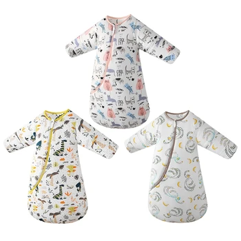 Kūdikių miegmaišis, su Nuimamu ilgomis Rankovėmis Rudenį, Žiemą Šiltas, Minkštas Nešiojami Sleepwear Kūdikiams, Vaikiška Sleepsack