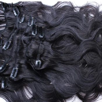 Kūno Banga Įrašą Plaukų Priauginimas Visa Galva Natūralus Juodas Įrašą Žmogaus Plaukų Priauginimas Plaukai Banguoti Įrašą Ins Dolago Brazilijos Remy