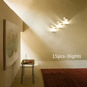 Kūrybinė asmenybė aikštėje LED naktiniai staleliai, lempa kambarį miegamojo sienos lempa altoriaus laiptų šiuolaikinės minimalistinė geometrinių sienos lempos
