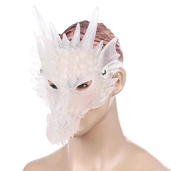 Kūrybos Halloween Mask Cosplay Permatomas Dragon Mask Helovinas Žaisti Rekvizitai Furry Gyvūnų Suaugusiųjų Kostiumas Gyvūnų Galvos Kaukė