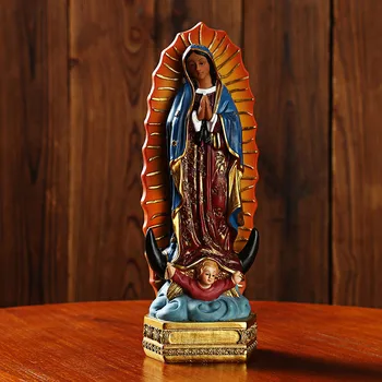 Kūrybos Mergelės Marijos Religinės Papuošalai, Namų Dekoracijas Mergelės Marijos Ikona Krikščionių Darbalaukio Statula Mergelės Marijos Statula