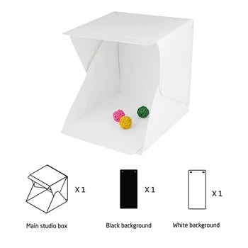 Kūrybos Sulankstomos Dėžės Nešiojamų Švieslentę Studijoje Fotografuoti LED Photo Booth Šaudymo Lauke LED Mažos Fotografijos Studija