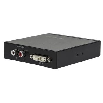 L/R, DVI Garso SDI konverteris Splitter 1 uostą DVI įvestis 2 uostą SDI išvestis, maitinimo adapteris