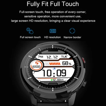 L3 Smart Watch Vyrai Moterys Vandeniui Sporto laikrodis Širdies ritmo Monitoringo Orų Prognozė Smartwatch 