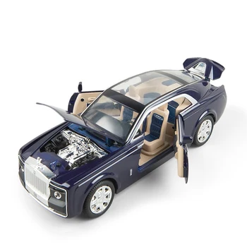 Labai imituojamas XLG žaislas automobilio modelis 1:24 lydinio lydinio traukti atgal, transporto priemonės, 6 durų švietimo masto automobilių įdomus žaislai naujųjų metų dovana