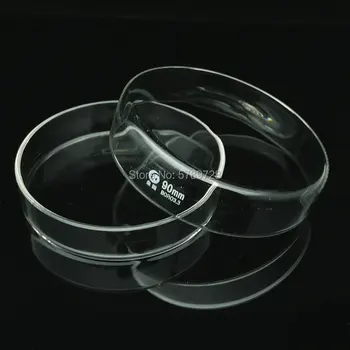 Laboratorijoje, Bakterijų, Mielių boro silikatinio Stiklo, Ląstelių Kultūros Patiekalas 60/75/90/100/150/180/200mm su Dangteliais