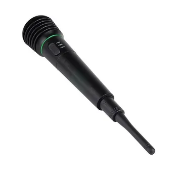 Laidinio Belaidžio 2in1 Handheld Microphone Mic Imtuvo Sistema Undirectional Šalies mikrofonas atmosfera rekvizitai Mikrofonas