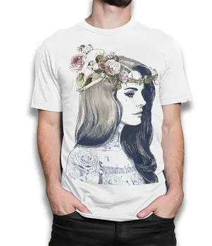 Lana Del Rey Originalus Meno Marškinėliai, Premium Medvilnė Tee Cool Atsitiktinis Marškinėliai