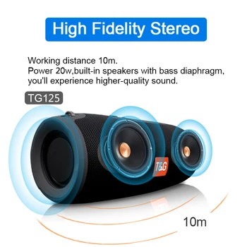 Lauko Wireless portable Bluetooth Speaker kolonėlės garso lauke 20W 3D stereo bass 