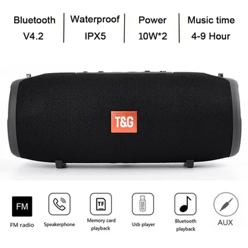 Lauko Wireless portable Bluetooth Speaker kolonėlės garso lauke 20W 3D stereo bass 