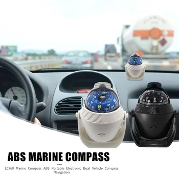 LC760 Jūrų Kompasą, ABS Nešiojamų Patvarus Elektroninių Valtis Automobilių Transporto Kompasas Navigacijos Lauko Automobilių Reikmenys