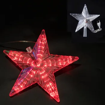 LED Apšvietimas Kalėdų Eglutė Topper Šviesą Žvaigždė Kalėdų Eglučių Papuošalai Šalies Namų Dekoracijos