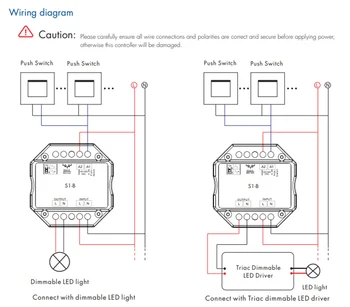 LED Dimmer, Simistorių 110V, 220V, 230V AC Pritemdomi Stumkite Jungiklį RF 2.4 G Bevielį Nuotolinio valdymo pultą Smart Wifi stiprumą LED Lemputės Šviesos Lempos