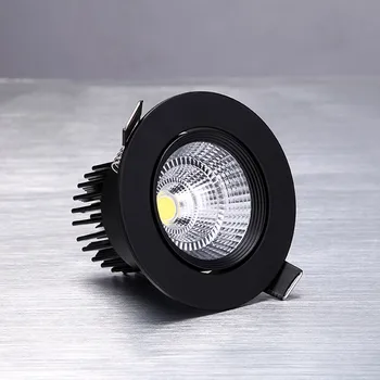 LED Downlight Pritemdomi 5W 12W 15W Įleidžiamas LED Lubų Downlight Šviesos AC85-265V LED Žemyn Šviesos Lubų Nišoje Vietoje Šviesos