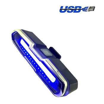 LED Dviračio Uodega, Šviesiai Raudona & Mėlyna USB Įkrovimo Vandeniui Super Šviesus, Universalus Avarinės Šviesos