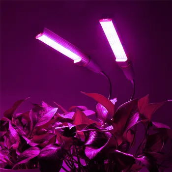 LED Grow Light Visą Spektrą E27 Lanksčios Metalinės Žarnos vidinis Augalų Lempos Clip-on Augalų Auginimo Žiburiai Sodinukai, Gėlės Augimas