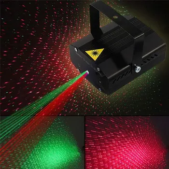 LED Lazeriniai Šviesos Lazerio Projektorius Etape Lempos, Projektorių, Garso Aktyvuotas Žibintai su Nuotolinio už DJ Disco Namuose Šalis Šou Scenoje