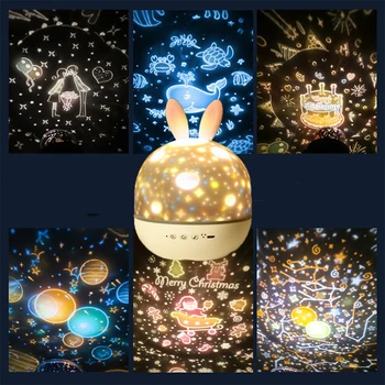 LED Projektorius Star Dangus Naktį Šviesos Nuotolinio Valdymo Muzikos Grotuvas Dangaus Roatating Atmosfera Romantiška Lempa Vaikas Kūdikio Gimtadienio Dovana