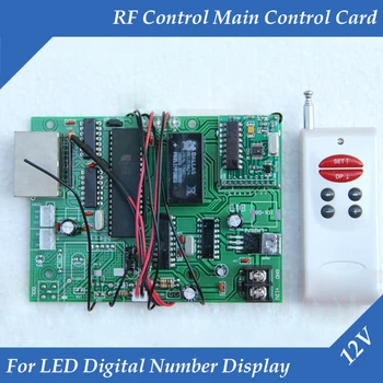 LED Skaitmeninio Skaičius RF Control Pagrindinis Kontrolės Kortelės 12V Dujų/Naftos Kaina LED Ekranas, Naudoti Visų dydžių LED Skaitmeninės Skaičius