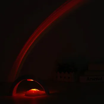 LED Spalvinga Vaivorykštė Lempa LED Nakties Šviesos Romantiška Vaivorykštė Projektoriaus Lempa Universalus Projekcija Lempos Nešiojamų Namų Dekoro