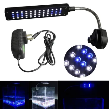 LED Įrašą Akvariumo Apšvietimą Rinkinys Žuvų Tankswhite & Blue 48 LED Super bright Akvariumo Lempos Žuvų Bakas