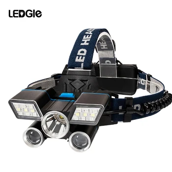 LEDGLE Reguliuojamas LED Žibintai Žibintuvėlis USB Įkrovimo Lauko Žibintų Torch16000 Liumenų Itin ryškus Pasukti, Kempingas