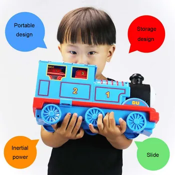 LEGAO THOMAS Vaikų lydinio automobilių žaislų saugojimo traukinio bėgių nustatyti žaislai traukinio inercijos dovana