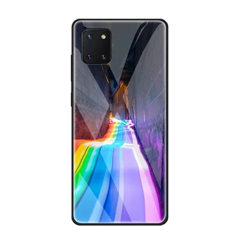 Lesbiečių LGBT Vaivorykštė Samsung Pasididžiavimas Galaxy A51 A71 A81 S20 Ultra Plus Grūdintas Stiklas TPU Juoda Padengti Atveju
