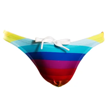 LH22 Vaivorykštė spausdinti stora siauras liemuo seksualus maudymosi kostiumėliai 2020 vyrų paplūdimio šortai plaukimo kamieno naršyti soprts šortai, maudymosi gėjų bikini