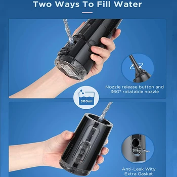Liberex IPX7 Žodžiu, Irrigator Nešiojami Dantų Vandens Srove USB Įkrovimo Vandens Flosser Vandeniui Dantų Cleaner Valymo Dantys