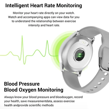 LIGE 2020 Naujas Smart Watch Vyrai Moterys 1.3 Spalvotas Ekranas Širdies ritmas, Kraujo Spaudimas Sporto Daugiafunkcinį, Skirtą 