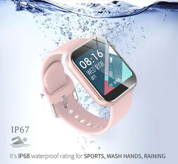 LIGE Moterų Smart Žiūrėti IP68 Vandeniui 1.54 Visiškai Jutiklinį Ekraną Sporto Smart Watch Moterų Širdies ritmo Fitness Tracker Vyrų smart žiūrėti