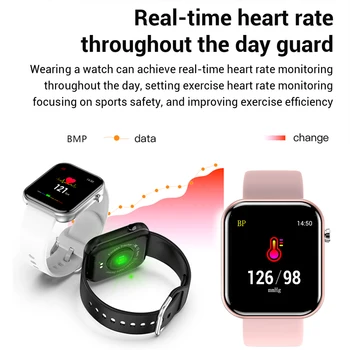 LIGE Moterų Smart Žiūrėti IP68 Vandeniui 1.54 Visiškai Jutiklinį Ekraną Sporto Smart Watch Moterų Širdies ritmo Fitness Tracker Vyrų smart žiūrėti