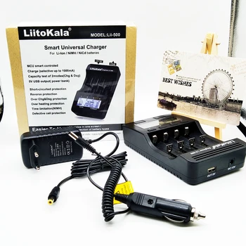 Liitokala lii-500 LCD), 3,7 V/1.2 V AA/AAA 18650/26650/16340/14500/10440 Baterijų Kroviklis su ekrano /Patentų lii500
