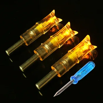 Linkboy Automatiškai Apšviesta Bow String Aktyvuotas LED Apšviesta Nock ID7.6mm OD8.8mm Arbaletas Rodyklių Priedai Fotografavimo Medžioklė