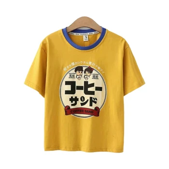 Linksmų Gana Moterys Japonija Stiliaus Animaciją Spausdinti Medvilnės T Marškinėliai Trumpomis Rankovėmis O-Kaklo Kratinys Marškinėliai 2020 Metų Vasaros Atsitiktinis Viršūnes Tees