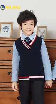 LINLING Vienodą už Vaikas Japonijos, didžiosios Britanijos Stiliaus Uniformos Berniukas Mergaitė Studentų Aprangą vaikų Darželis Etape Drabužių Nustatyti V324