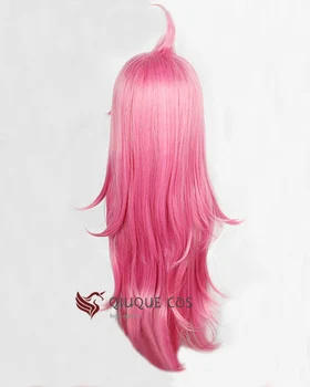 LOL Mūšis akademinės bendruomenės Katarina Du Couteau 75cm Ilgio Rose Pink Stiliaus Plaukų Atsparios Karščiui, Cosplay Kostiumai, Perukai + Perukas Bžūp