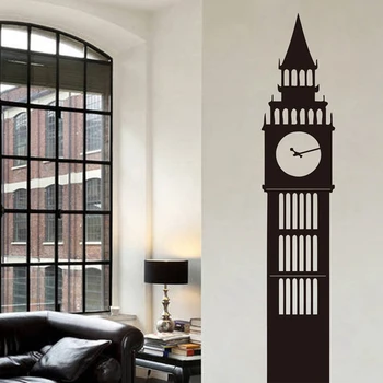 Londono Big Beno Laikrodžio Sienos Lipdukas Vinilo Sienos Menas, Lipdukas Namų Dekoro Biuro, Svetainė, Miegamojo Dekoras