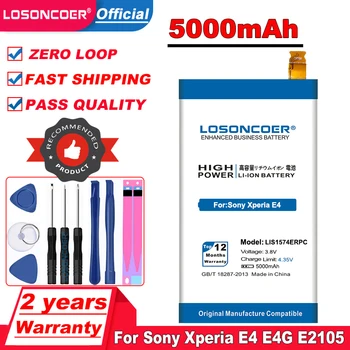 LOSONCOER 5000mAh LIS1574ERPC Sony Xperia E4 E4G Dual E2104 E2105 E2043 E2115 E2124 E2003 E2006 E2114 E2053 E2033 Baterija