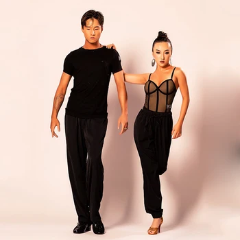 Lotynų Šokių Kelnės Vyrams Minkštas Latina Sportinių Šokių Drabužius Vyrų Veiklos Dancewear Moterų Tango Sumba Rumba Kelnės JL1322