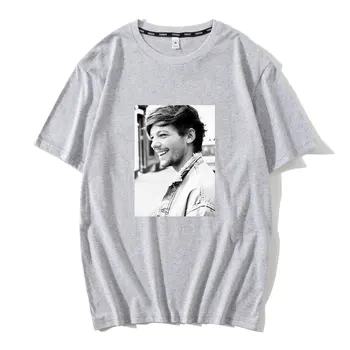 Louis Tomlinson marškinėliai mados apvalios kaklo vyrams, moterims, t marškiniai vasaros atsitiktinis topai marškinėliai trumpomis rankovėmis t-shirt
