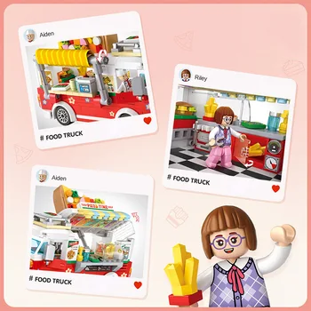 LOZ Mini Automobilių Pardavimo Blokai Žaislų Kūrėjas Pica Kavos Juguetes mor kos Statybinės Plytos 