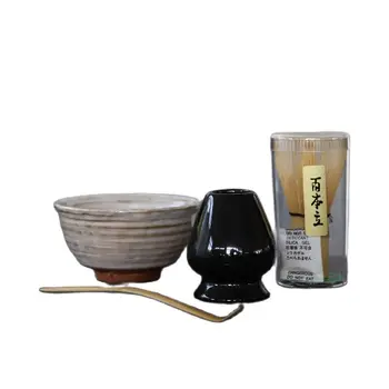 LUWU 4pcs/įjungti tradicinį matti giftset bambuko matti šluotelė scoop ceremic Matti Dubenyje Suplakite Savininkų japonų arbatos rinkiniai