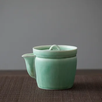 LUWU žalia keramikos arbatinukas gaiwan rankų darbo tradicinės kinų arbatos puodą drinkware